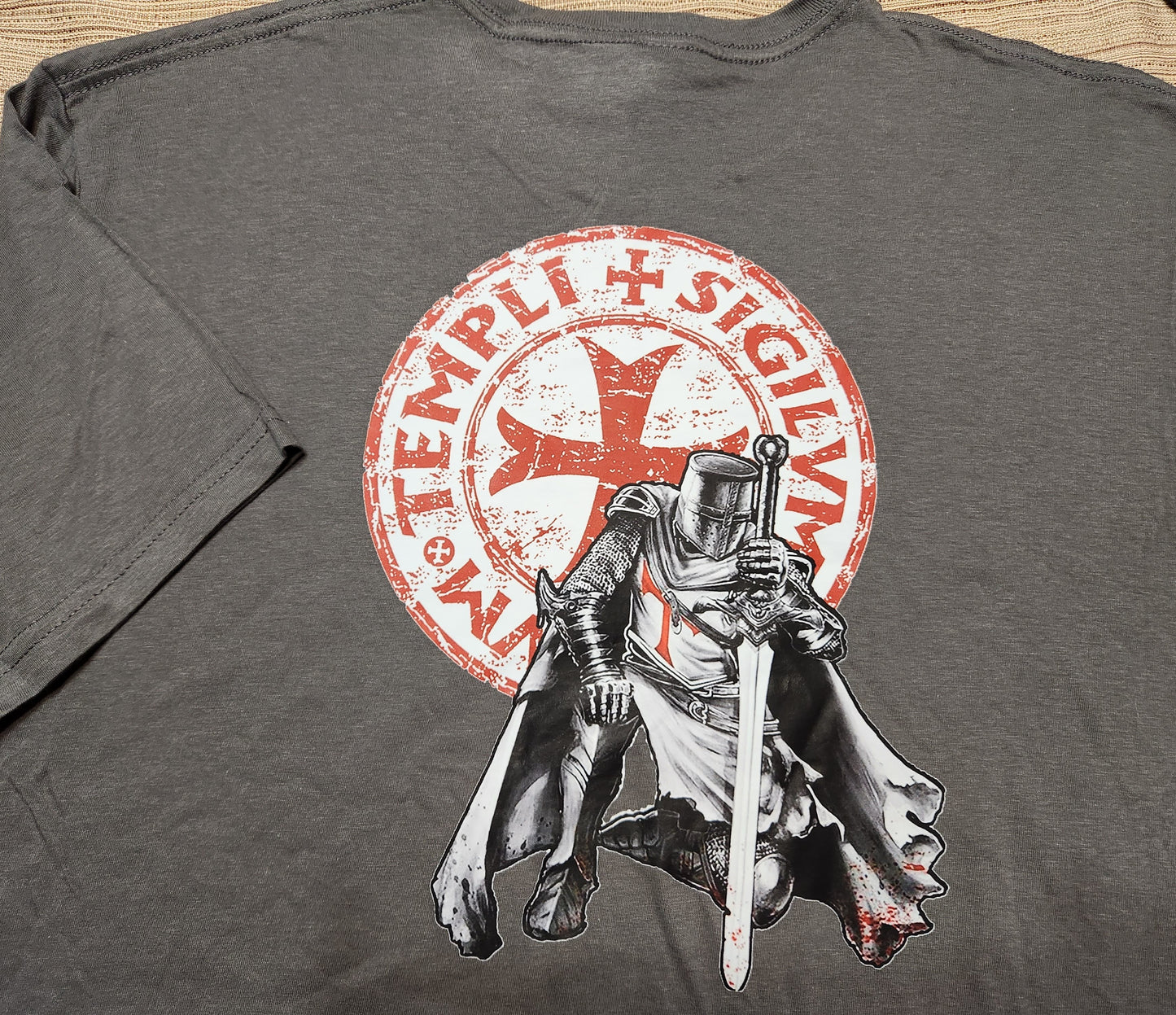 Templi Sigillum Militum Seal of the Soldier of the Temple Knights Templar Soft Style T-shirt