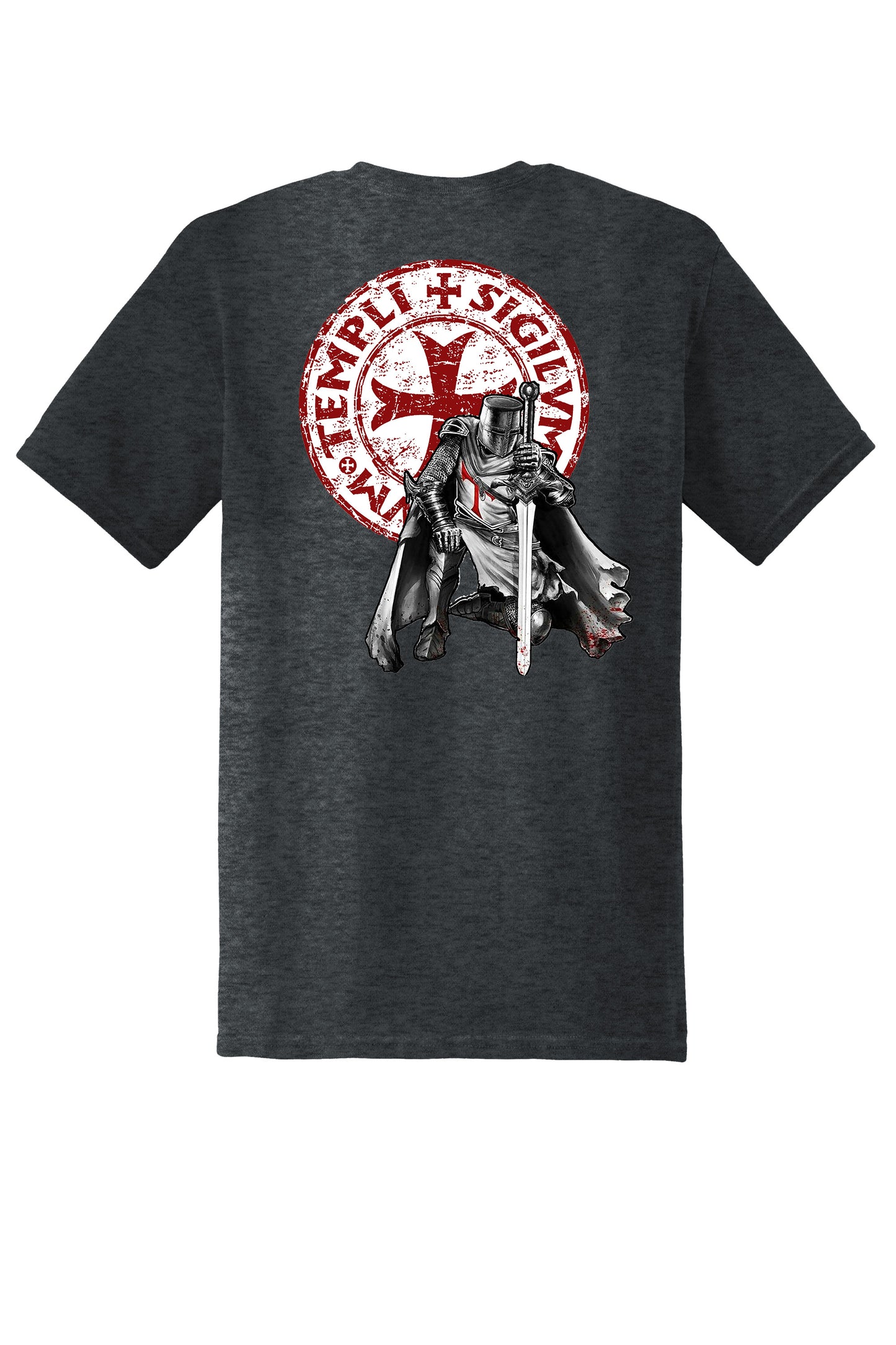 Templi Sigillum Militum Seal of the Soldier of the Temple Knights Templar Soft Style T-shirt