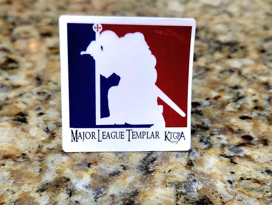Major League Knights Templar KTGPA 3x3 Sticker
