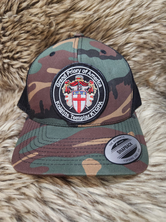 Knights Templar Grand Priory of America Green Camo Trucker Hat