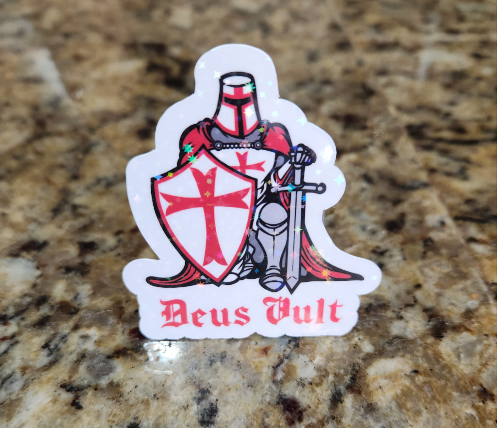 Deus Vult Templer-Aufkleber