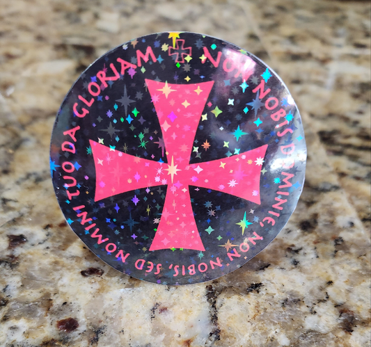 Non nobis domine Tempelritter-Aufkleber