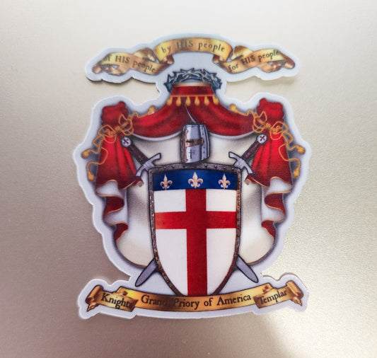Knights Templar Grand Priory of America (KTGPA) Sticker Decal