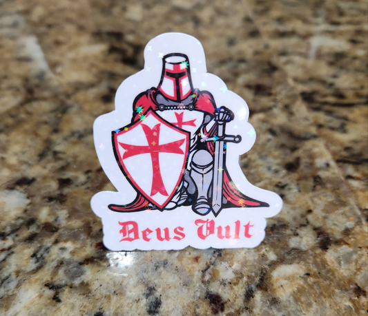 Deus Vult Knights Templar Sticker