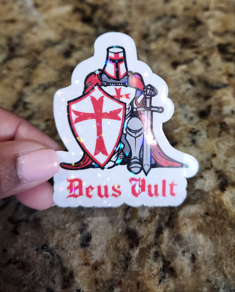 Deus Vult Caballeros Templarios Pegatina